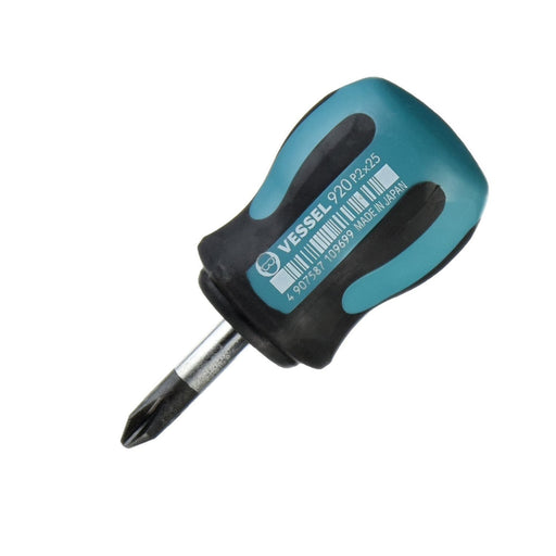 Vessel Megadora Stubby Driver +2x25 920 - Compact Versatile Tool-Kiichin - The #1 Place for Japanese Goods in Your Hand!