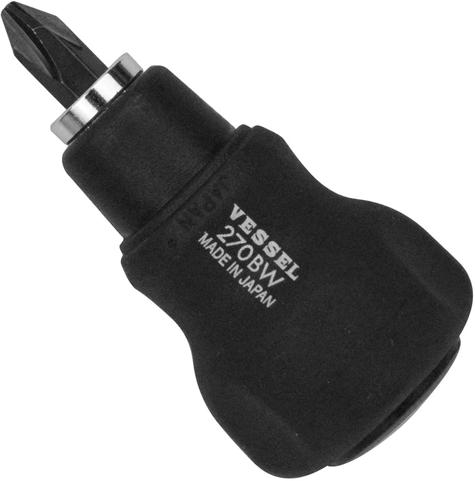 Vessel Stubby Driver Set with +2/-6 Short Bit - 270Bw-62 Vessel Replacement Kit-Kiichin - The #1 Place for Japanese Goods in Your Hand!