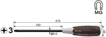 Vessel Woody Driver with Non-Slip Grip - 3x150mm 300 Series-Kiichin - The #1 Place for Japanese Goods in Your Hand!