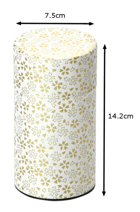 Yamaco Po-Kan Flower Large Tea Canister 80088 - Elegant Storage Solution-Kiichin - The #1 Place for Japanese Goods in Your Hand!