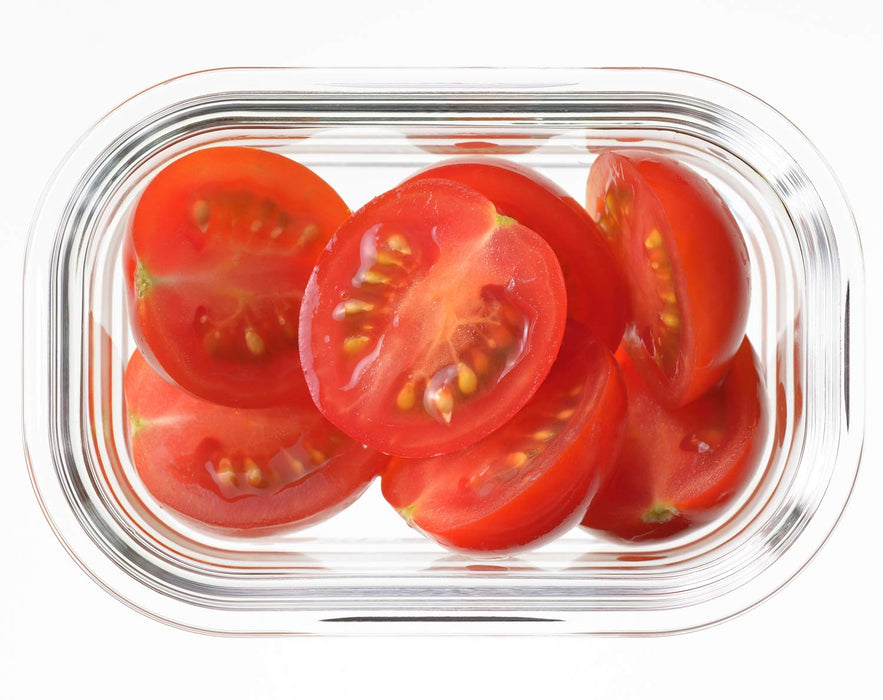 Yoshikawa Glass Storage Container Set 120ml 3Pcs Mini Square 4-Point Lock-Kiichin - The #1 Place for Japanese Goods in Your Hand!