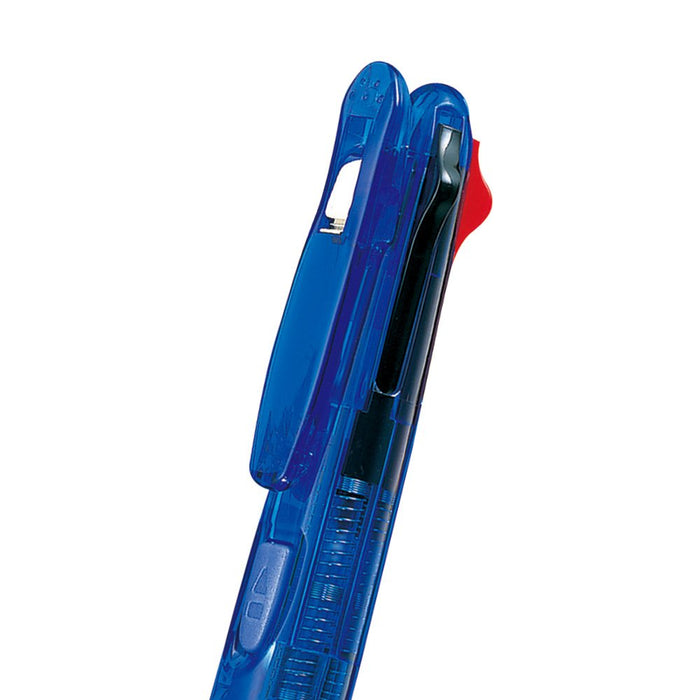 Zebra 4-Color G4C Clip-On Blue Ballpoint Pen Pack of 10 - Model B-B4A3Zebra-Kiichin - The #1 Place for Japanese Goods in Your Hand!