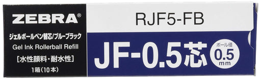 Zebra Sarasa Blue Black Gel Ballpoint Pen Refill JF-0.5 Lead 10 Pieces Pack-Kiichin - The #1 Place for Japanese Goods in Your Hand!