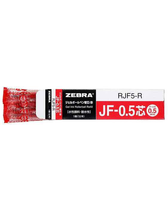 Zebra Sarasa Gel Ballpoint Pen Red Refill 0.5mm Lead Pack of 10-Kiichin - The #1 Place for Japanese Goods in Your Hand!