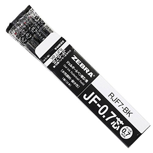 Zebra Sarasa JF-0.7 Black Gel Ballpoint Pen Refills - Pack of 10-Kiichin - The #1 Place for Japanese Goods in Your Hand!