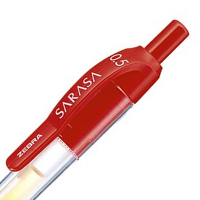 Zebra Sarasa Gel Ballpoint Pen 0.5 mm Red Ink 5 Pieces Pack - Zebra-Kiichin - The #1 Place for Japanese Goods in Your Hand!