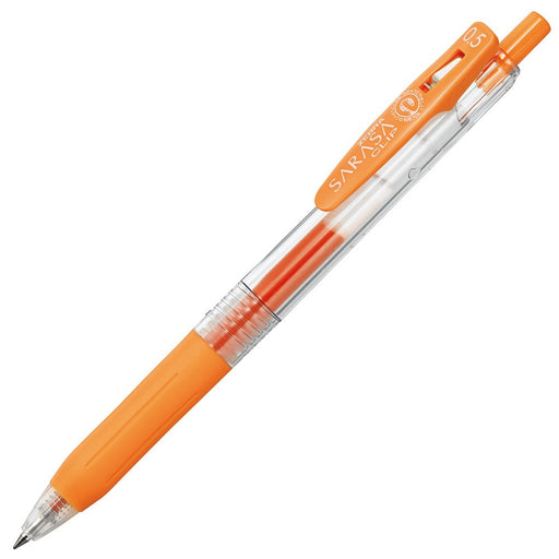 Zebra Sarasa Clip Gel Ballpoint Pen 0.5mm 10-Pack Orange - B-JJ15-OR-Kiichin - The #1 Place for Japanese Goods in Your Hand!
