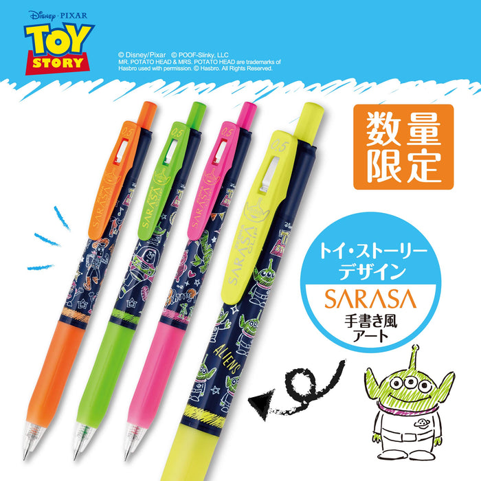 Zebra Sarasa Clip Toy Story 4-Color Gel Pen Set - Ballpoint JJ29-TS-4C-Kiichin - The #1 Place for Japanese Goods in Your Hand!
