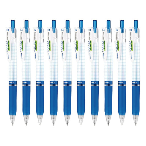 Zebra Sarasa Markon Blue Gel Ballpoint Pen 0.4mm Tip Box of 10 pens-Kiichin - The #1 Place for Japanese Goods in Your Hand!