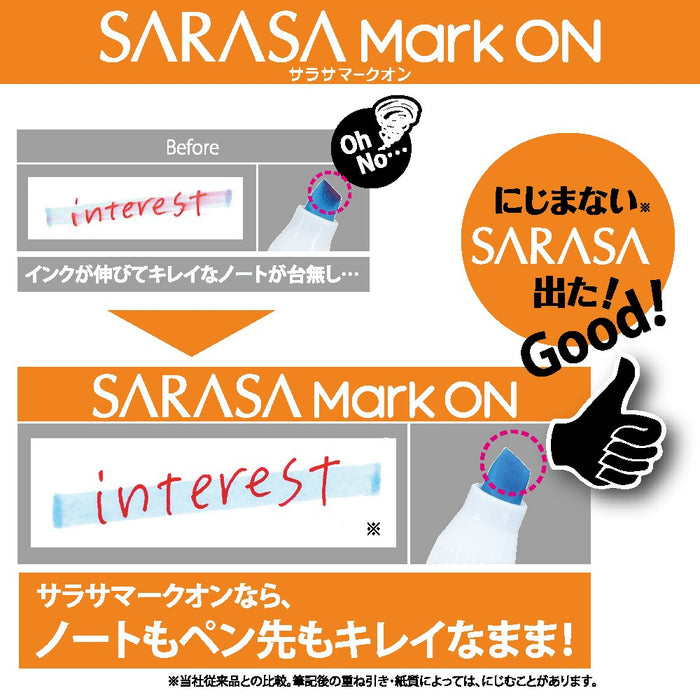 Zebra Sarasa Markon Blue Gel Ballpoint Pen 0.4mm Tip Box of 10 pens-Kiichin - The #1 Place for Japanese Goods in Your Hand!