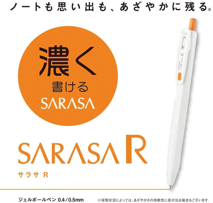Zebra Sarasa R 0.4Mm Gel Ballpoint Pen 5 Color Set From Japan | Jjs29-R1-5C-E-Kiichin - The #1 Place for Japanese Goods in Your Hand!