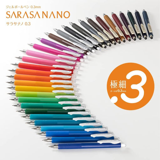 Zebra 32-Color Set 0.3mm Sarasanano Gel Ballpoint Pens Quality Zebra Writing Tools-Kiichin - The #1 Place for Japanese Goods in Your Hand!