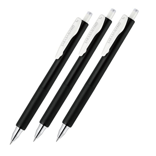 Zebra Sarasanano Gel Ballpoint Pen 0.3mm Black Pack of 3-Kiichin - The #1 Place for Japanese Goods in Your Hand!