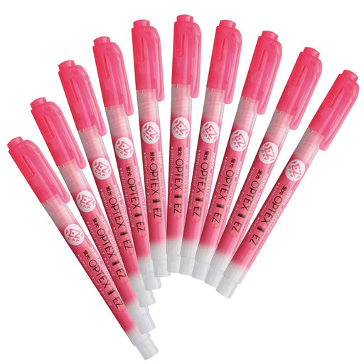 Zebra Optex 1 EZ Pink Highlighter Pack of 10 - B-WKS11-P-Kiichin - The #1 Place for Japanese Goods in Your Hand!