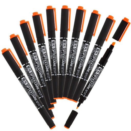 Zebra Optex Care 10-Pack Orange Highlighters B-Wkcr1-Or Collection-Kiichin - The #1 Place for Japanese Goods in Your Hand!