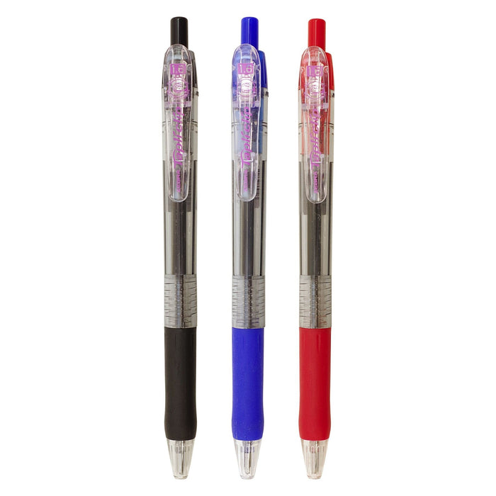 Zebra Knock-Type Tape Clip Ballpoint Pen 1.6mm Red Ink-Kiichin - The #1 Place for Japanese Goods in Your Hand!