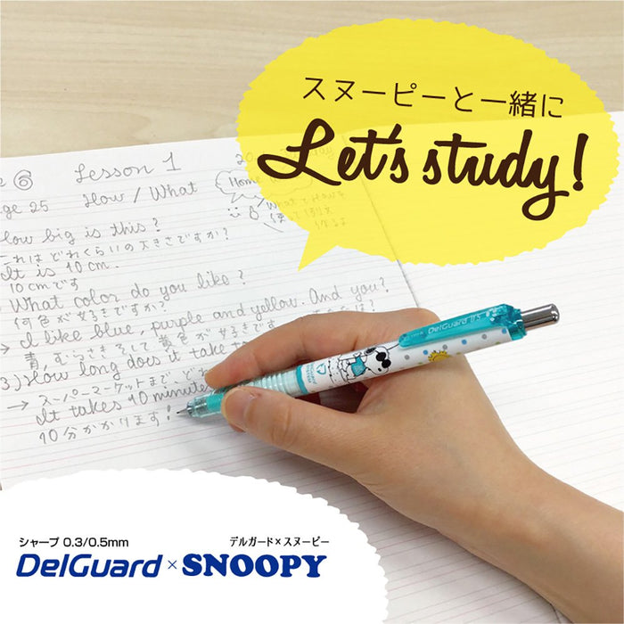 Zebra Delguard 0.5 Limited Color Blue Snoopy Comic Mechanical Pencil-Kiichin - The #1 Place for Japanese Goods in Your Hand!