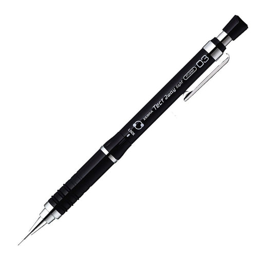 Zebra Tect Two Way Light 0.3 Pure Black Mechanical Pencil Mas42-Pbk-Kiichin - The #1 Place for Japanese Goods in Your Hand!