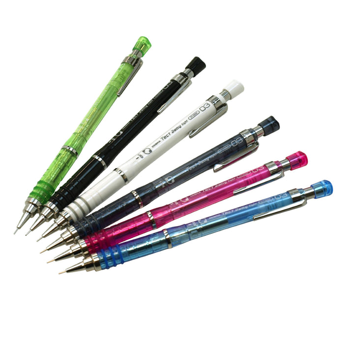 Zebra Light 0.3 White Mechanical Pencil Tect Two Way Mas42-W-Kiichin - The #1 Place for Japanese Goods in Your Hand!