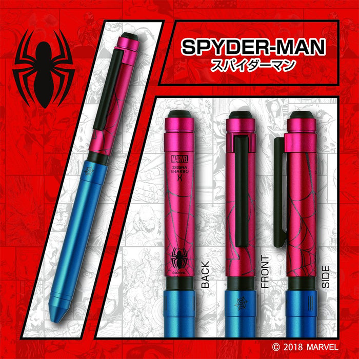 Zebra Marvel Spider-Man Limited Color Multi-Function Pen - Shabo X MV6 SB33-SM-Kiichin - The #1 Place for Japanese Goods in Your Hand!
