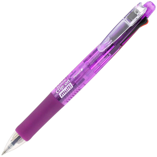 Zebra Multifunctional 4-Color Pen with Sharp Clip-On in Purple B4Sa1-C-Pu-Kiichin - The #1 Place for Japanese Goods in Your Hand!