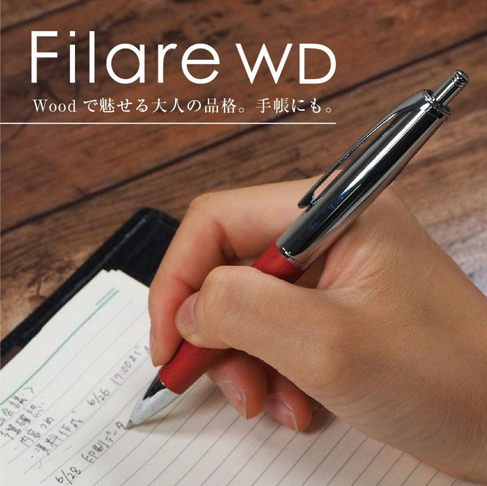 Zebra Oil-Based 0.7 Black Ballpoint Pen Fillare Wood Twist Type - Zebra P-Ba77-Wdbk-Kiichin - The #1 Place for Japanese Goods in Your Hand!