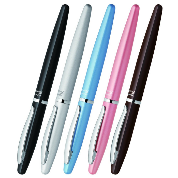 Zebra Fortia St Cap Ballpoint Pen 0.7mm Oil-Based Ink Silver - BA91-S-Kiichin - The #1 Place for Japanese Goods in Your Hand!