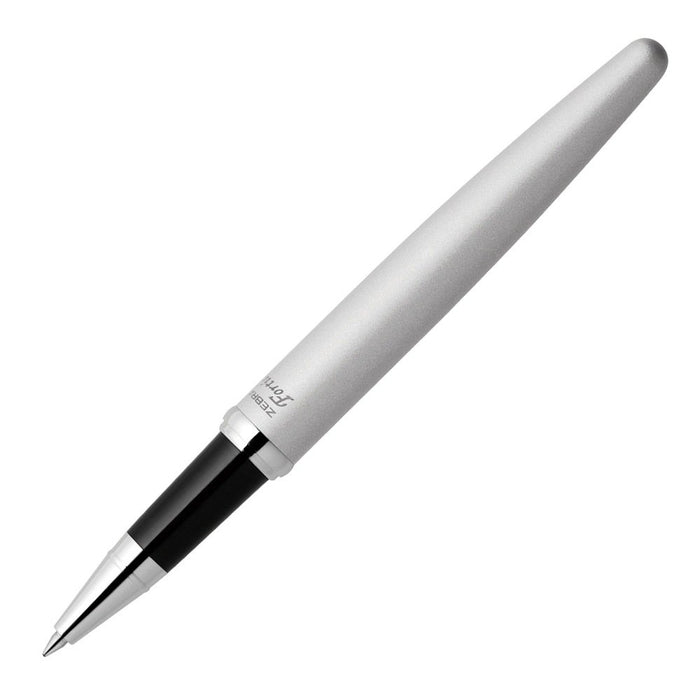 Zebra Fortia ST Cap Silver Ballpoint Pen Oil-Based P-BA91-S - Smooth Writing Office Supply-Kiichin - The #1 Place for Japanese Goods in Your Hand!