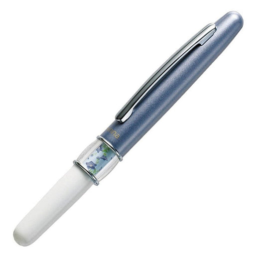 Zebra Minna Blue Oil-Based Ballpoint Pen with Bellflower Japanese Pattern (BA26-BL)-Kiichin - The #1 Place for Japanese Goods in Your Hand!