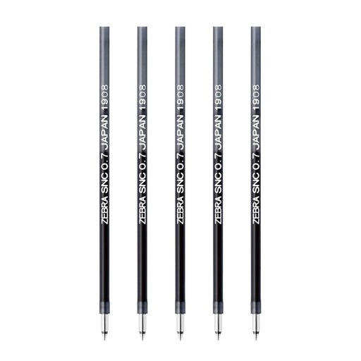 Zebra Multicolor Multifunctional Oil-Based Ballpoint Pen Refill 0.7 Lead Black 5 Pieces-Kiichin - The #1 Place for Japanese Goods in Your Hand!