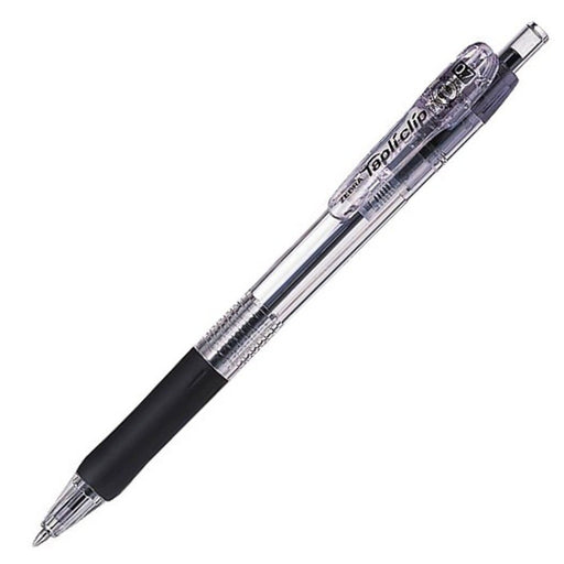 Zebra 0.7 Black Oil-Based Ballpoint Pen Tapuri Clip 10-Pack-Kiichin - The #1 Place for Japanese Goods in Your Hand!