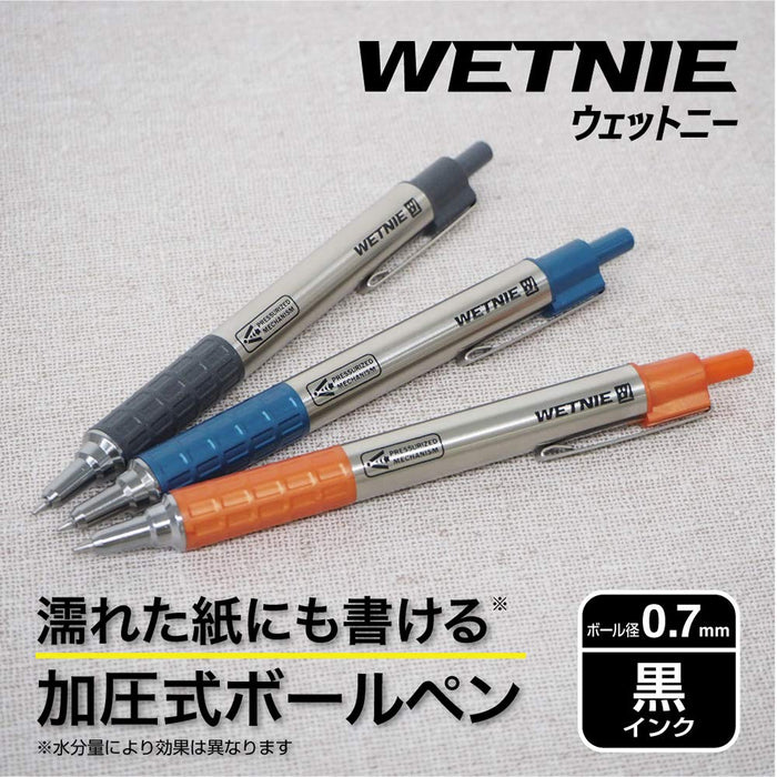 Zebra Blue Axis Ballpoint Pen 0.7mm Oil-Based Black Ink Wet Knee P-BA100-BL-Kiichin - The #1 Place for Japanese Goods in Your Hand!