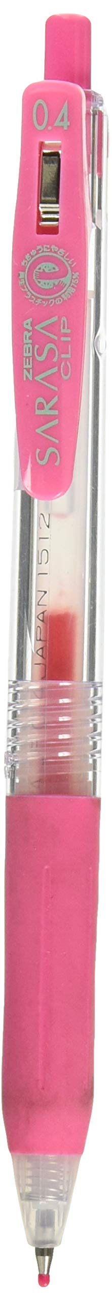 Zebra Sarasa Clip 0.4mm Jjs15-P Pink Retractable Pen-Kiichin - The #1 Place for Japanese Goods in Your Hand!