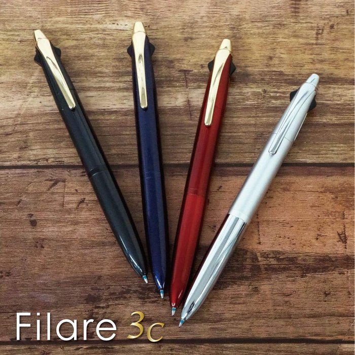 Zebra Fillare 3C Blue 0.7mm 3-Color Ballpoint Pen P-B3A12-Bl-Kiichin - The #1 Place for Japanese Goods in Your Hand!