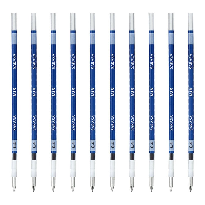 Zebra Prefeel Sarasa 0.4 Lead Ballpoint Pen Refill Blue Ink 10 Pieces Pack-Kiichin - The #1 Place for Japanese Goods in Your Hand!
