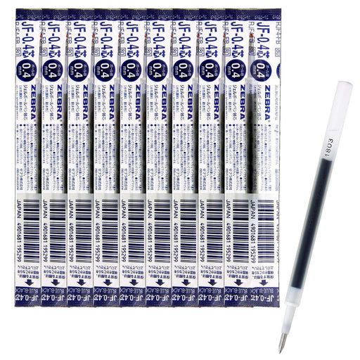 Zebra Sarasa Gel Ballpoint Pen Refill-0.4 Blue Black Lead 10 Pieces (B-Rjf4-Fb)-Kiichin - The #1 Place for Japanese Goods in Your Hand!