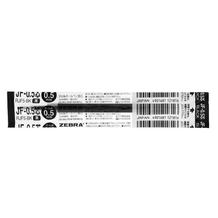 Zebra Sarasa JF-0.5 Black Gel Ballpoint Pen Refills 10 Pieces-Kiichin - The #1 Place for Japanese Goods in Your Hand!