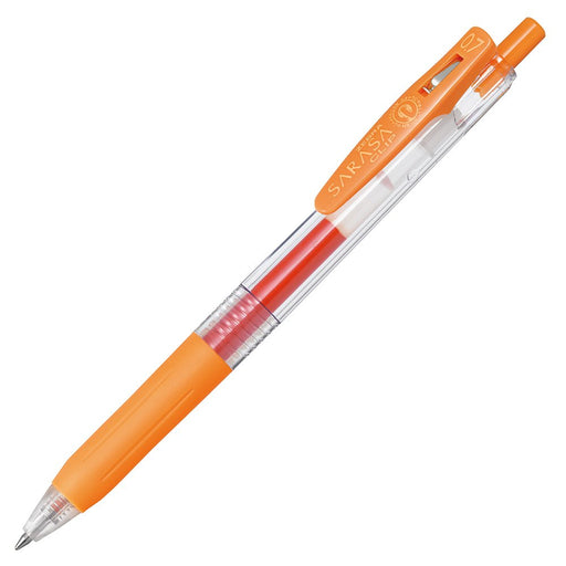 Zebra Sarasa Clip 0.7 Gel Ballpoint Pen in Orange Pack of 10-Kiichin - The #1 Place for Japanese Goods in Your Hand!