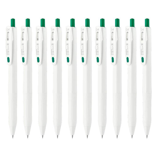 Zebra Sarasa R Green Gel Ballpoint Pen - 0.4Mm - Pack of 10-Kiichin - The #1 Place for Japanese Goods in Your Hand!