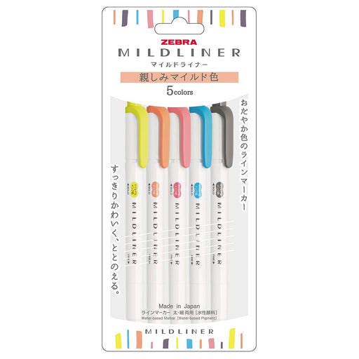 Zebra Mild Liner Highlighter N5 Color Range Friendly Mild Shades Wkt7-N-5C-N-Kiichin - The #1 Place for Japanese Goods in Your Hand!