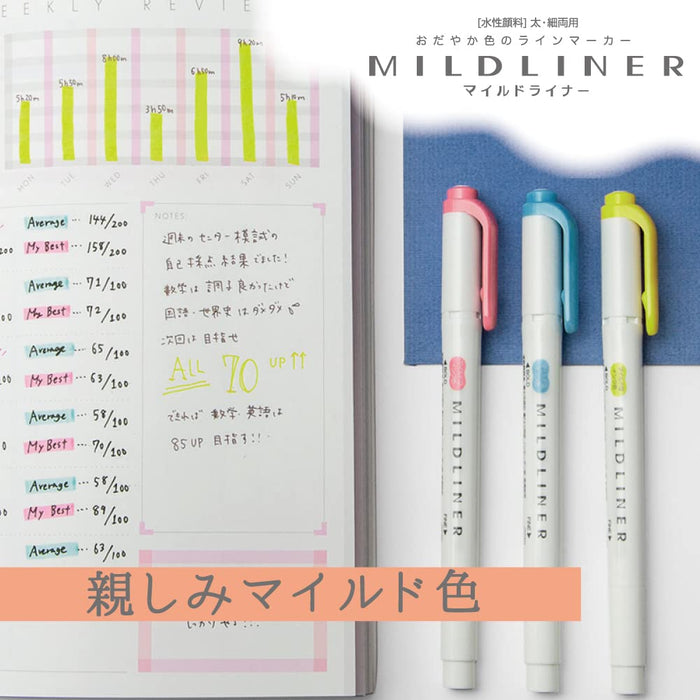 Zebra Mild Liner Highlighter N5 Color Range Friendly Mild Shades Wkt7-N-5C-N-Kiichin - The #1 Place for Japanese Goods in Your Hand!
