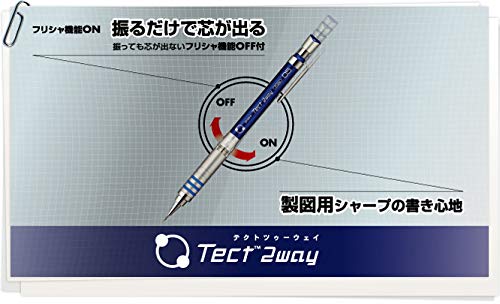 Zebra Tect Two Way Mechanical Pencil 0.5mm Blue - MA41-BL-Kiichin - The #1 Place for Japanese Goods in Your Hand!
