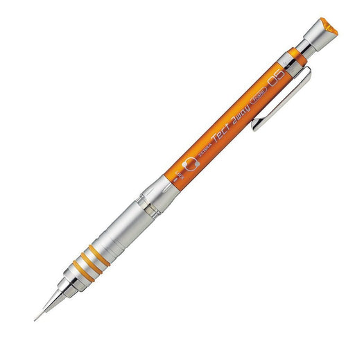 Zebra Tect Two-Way 0.5mm Orange Mechanical Pencil MA41-OR-Kiichin - The #1 Place for Japanese Goods in Your Hand!