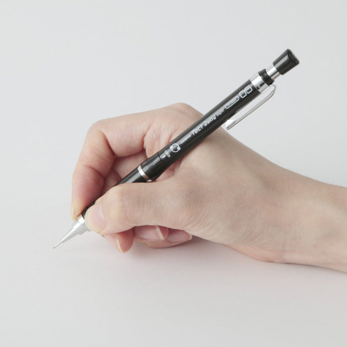 Zebra Tect Two Way Light Mechanical Pencil 0.5 Pure Black MA42-PBK-Kiichin - The #1 Place for Japanese Goods in Your Hand!