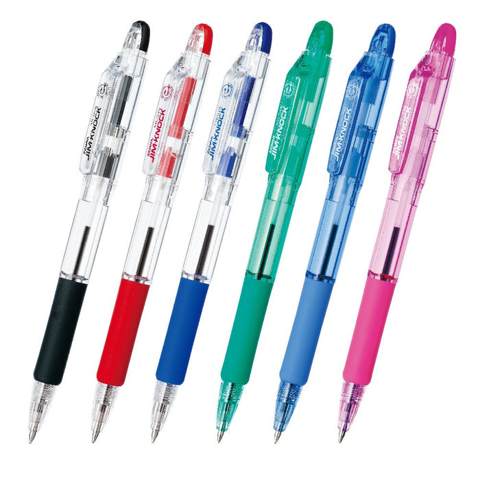 Zebra Jimknock Black Oil-Based Ballpoint Pen 0.7mm 10-Piece Pack-Kiichin - The #1 Place for Japanese Goods in Your Hand!