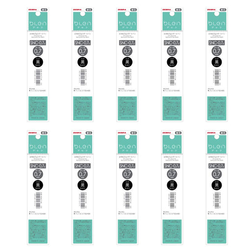 Zebra Oil-Based Ballpoint Pen Refill Bren 3C Snc-0.7 Lead Black 10 Pieces-Kiichin - The #1 Place for Japanese Goods in Your Hand!