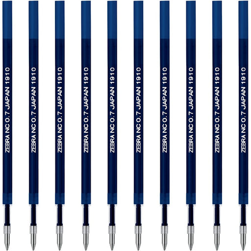 Zebra Oil-Based Refill for Ballpoint Pen - 0.7 Lead Pack of 10 Blue (B-Rnc7-Bl)-Kiichin - The #1 Place for Japanese Goods in Your Hand!
