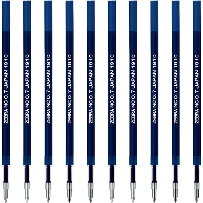 Zebra Oil-Based Refill for Ballpoint Pen - 0.7 Lead Pack of 10 Blue (B-Rnc7-Bl)-Kiichin - The #1 Place for Japanese Goods in Your Hand!