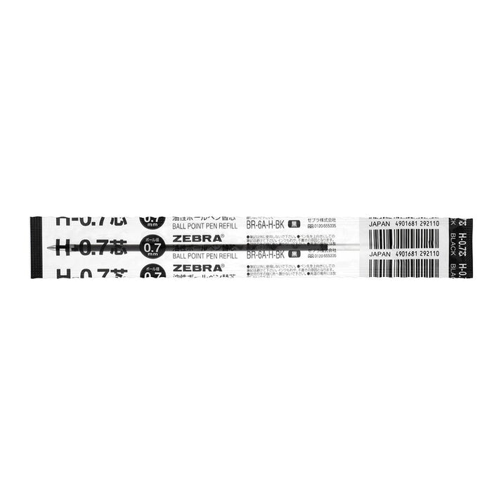 Zebra Black Oil-Based Ballpoint Pen Refill - H-0.7 Lead 10 Pieces Pack-Kiichin - The #1 Place for Japanese Goods in Your Hand!
