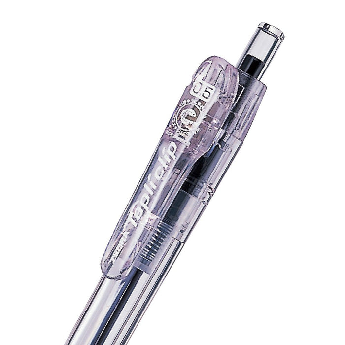 Zebra Black Oil-Based Ballpoint Pen 0.5mm Tapuri Clip Pack of 5-Kiichin - The #1 Place for Japanese Goods in Your Hand!